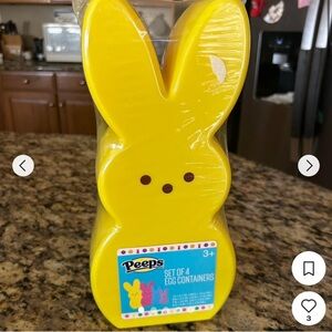 Viral | peeps 🐥 Bunny Stackable Containers - Yellow Pink Blue Purple (two sets)